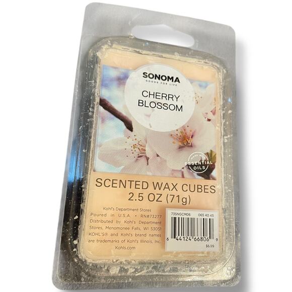 Sonoma Scented Wax Cubes Melts Falling Leaves Cake Pop & Cherry Blossom Lot of 3 - Picture 8 of 10